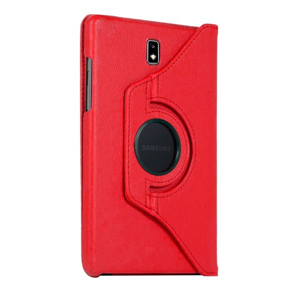 CaseUp Samsung Galaxy Tab Active2 T390 Kılıf 360 Rotating Stand Kırmızı 2